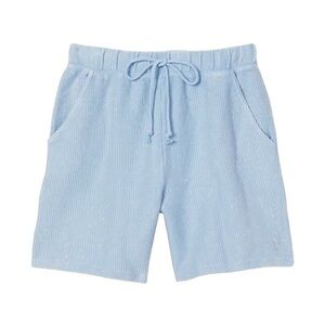 Light Blue Women's Knit Lounge Shorts